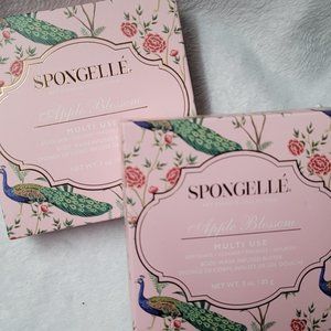 Spongelle Multi-Use Body Wash Infused Buffer Sponge in Apple Blossom 2 Sponges!!